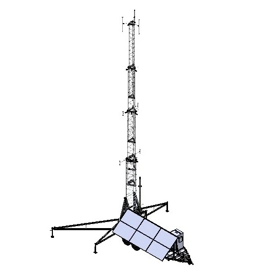 Trailer Telecom Tower Cows